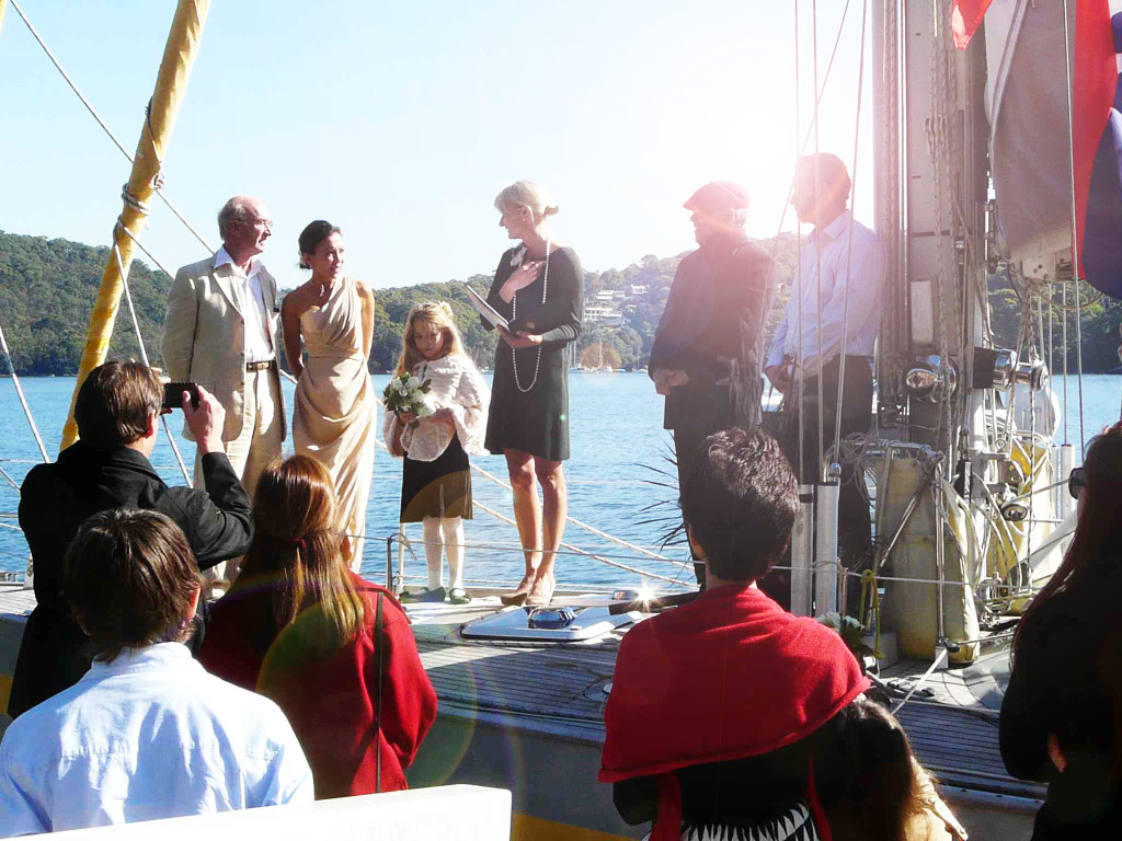 Private boat Wedding Ceremony