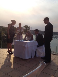 newport Mirage wedding